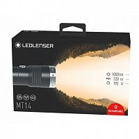  Фонарь светодиодный LED Lenser MT14 с аксессуарами, черный, 1000 лм, аккумулятор 