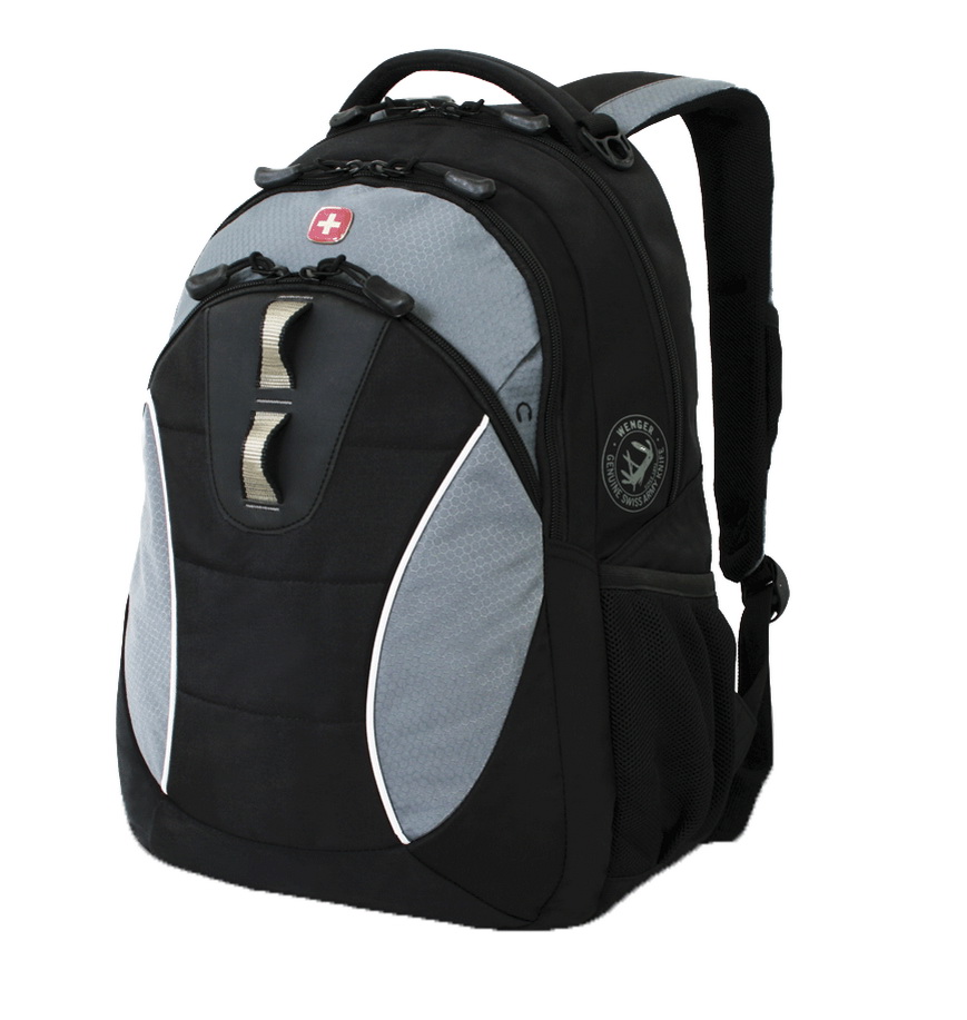  Рюкзак  13", черный/серый, 32х15х46 см, 22 л 