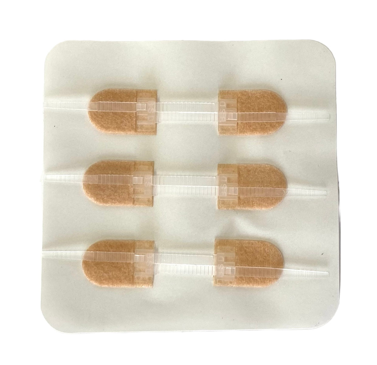 Пластыри для стягивания ран (ZipStitch), телесные, 3 шт. (45 х 12 мм) 