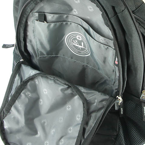  Рюкзак  15'', оранжевый/черный/серый, 33x15x45 см, 22 л 